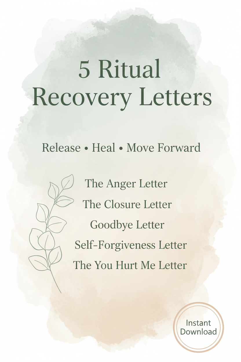 5 Ritual Recovery Letters Pinterest Pin