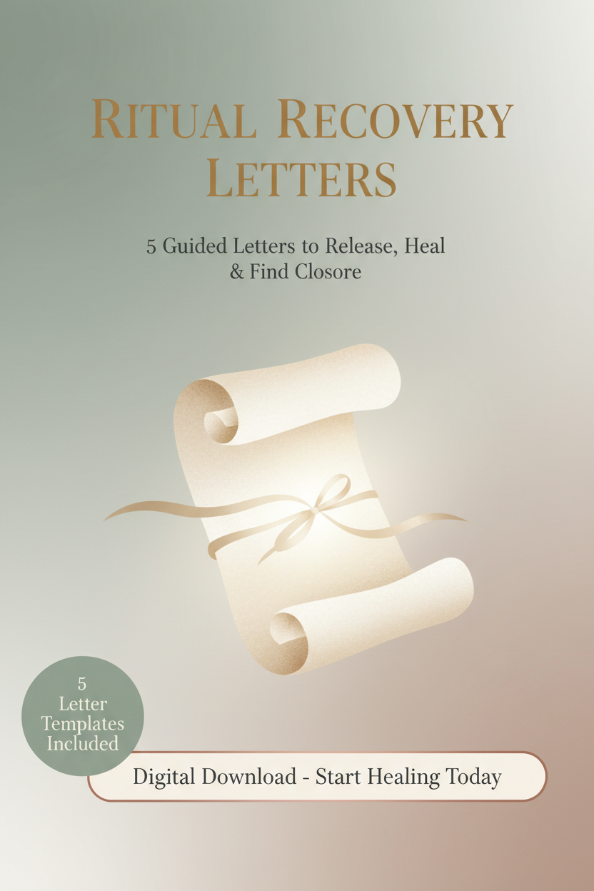 Ritual Recovery Letters Pinterest Pin